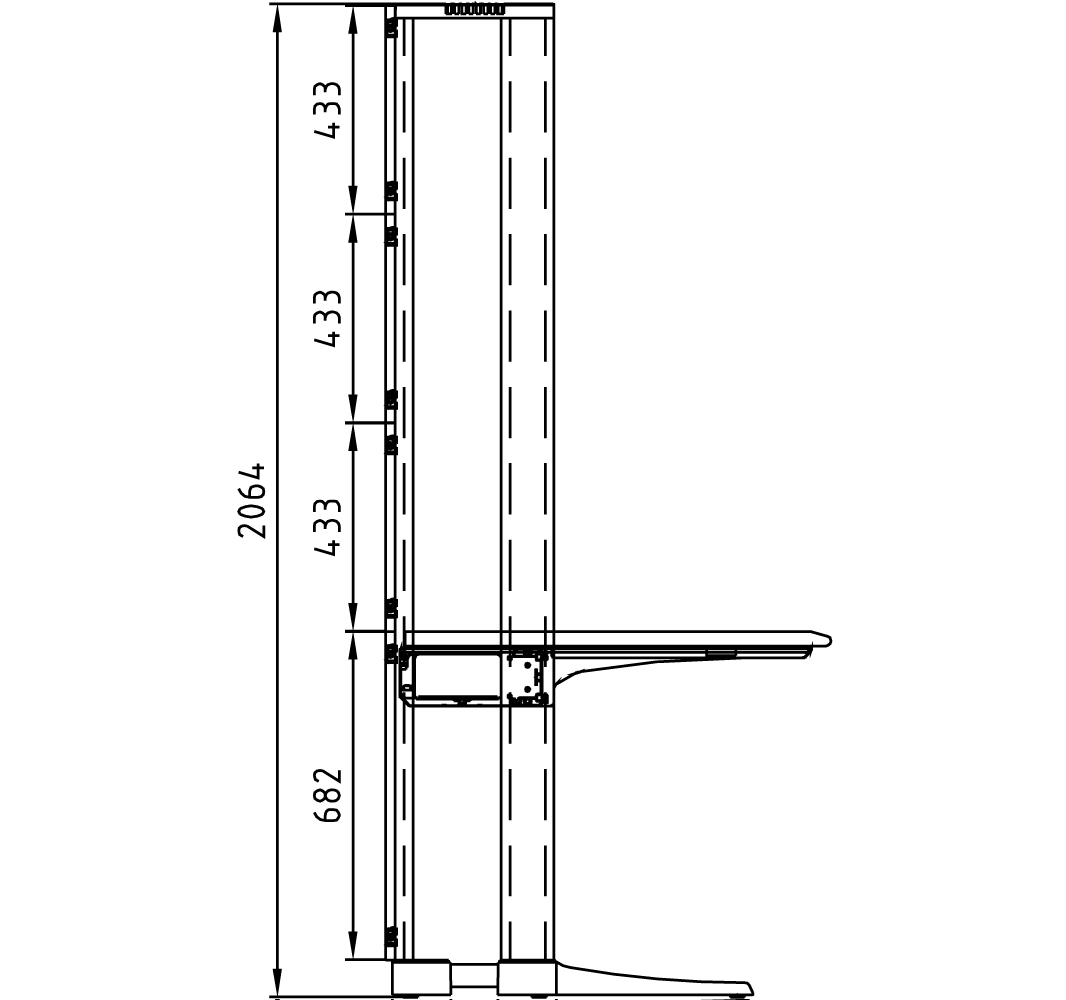 AES ESD Rear Panels for ESD Workstations AES Oscar Elicon p.23 drw 1